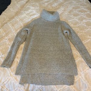 Gray turtleneck